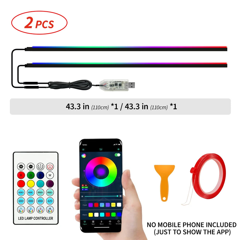 RGB Ambient LED Kit — Interior Car Lighting with Remote