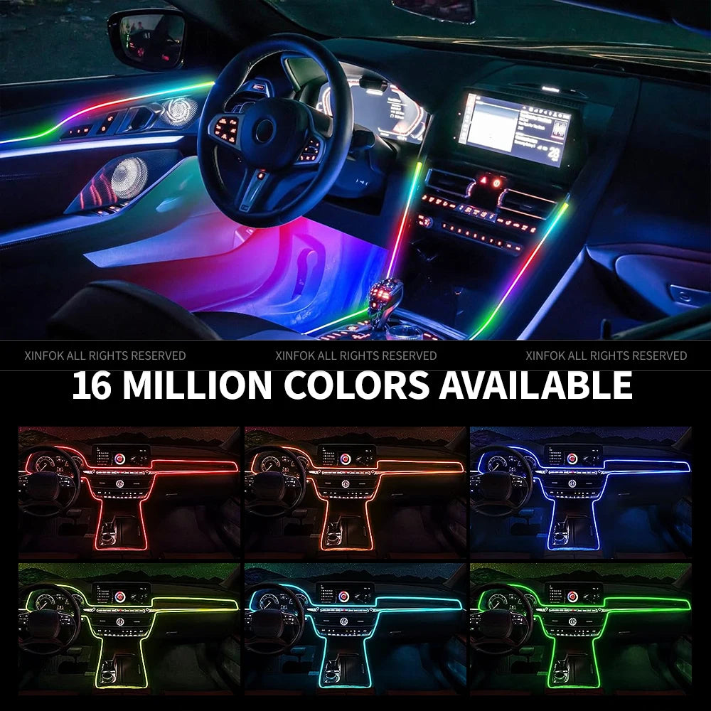 RGB Ambient LED Kit — Interior Car Lighting with Remote