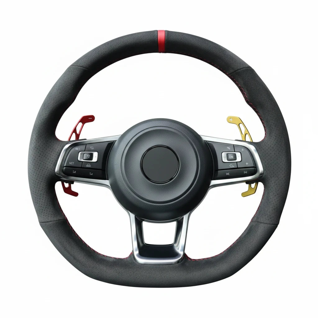 Premium Alcantara Steering Wheel Cover — Universal Fit