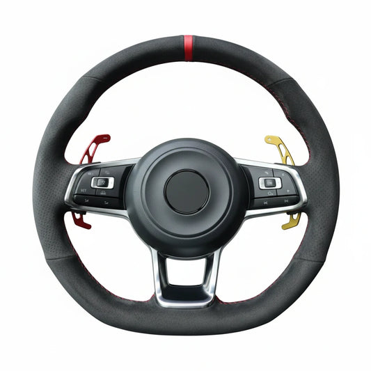 Premium Alcantara Steering Wheel Cover — Universal Fit