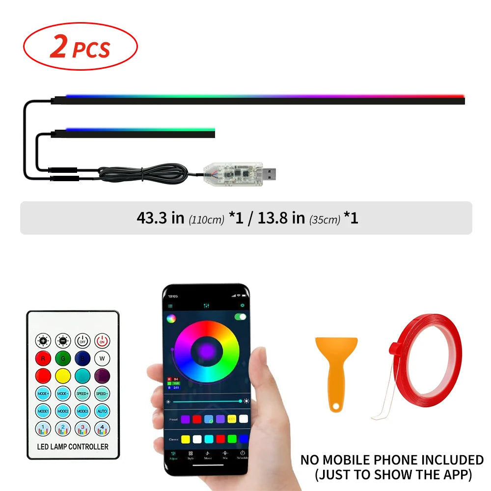 RGB Ambient LED Kit — Interior Car Lighting with Remote